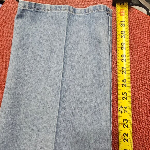 VTG 90s Marithe Francois Girbaud Mens Embroidered Jeans Sz 34 Light Wash Baggy - Picture 8 of 13